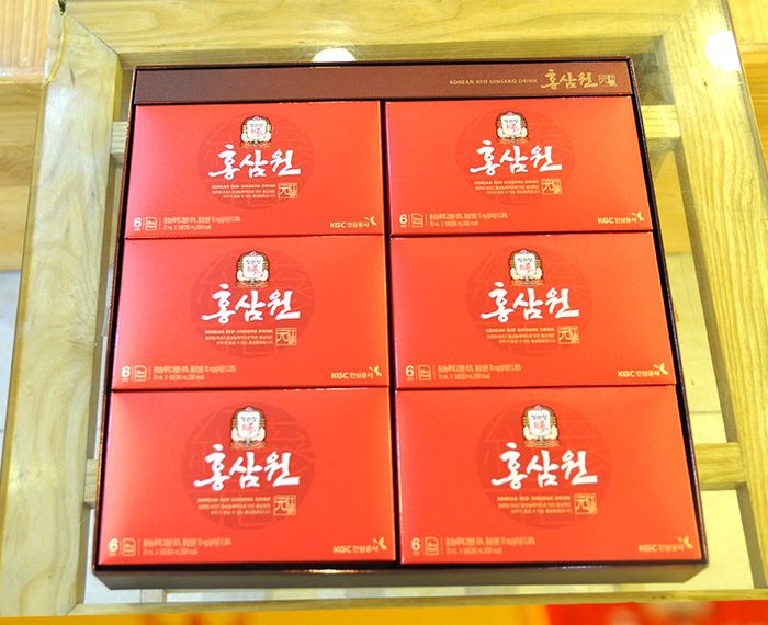Nước uống hồng sâm độc quyền Chính phủ KGC Cheong Kwan Jang hộp đỏ 30 gói NS712 10