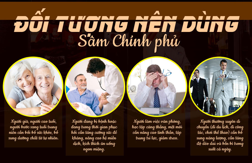 Đối tượng nên sử dụng viên hồng sâm Chính Phủ 