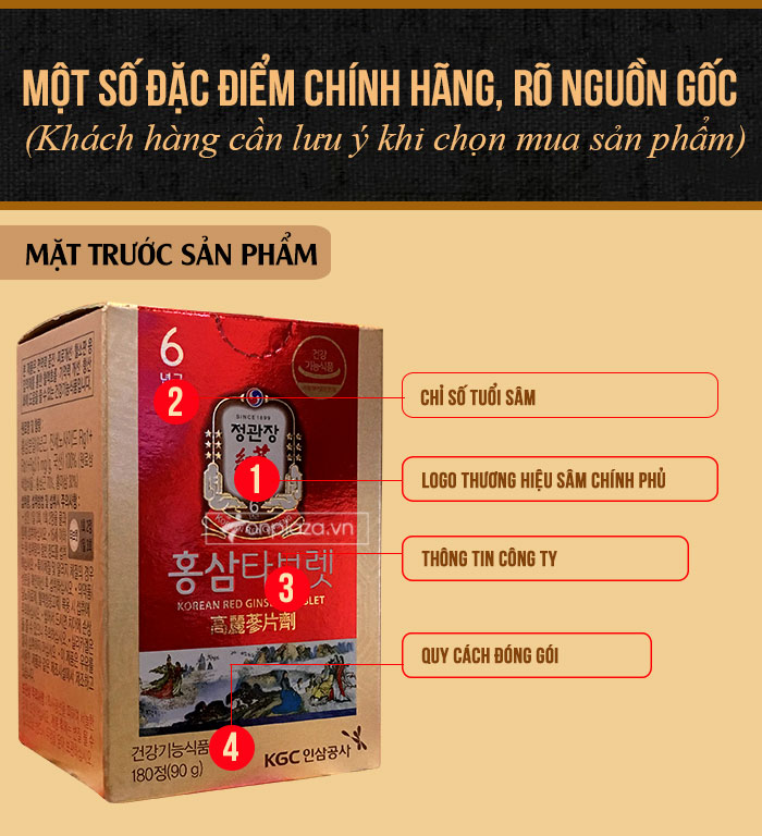 Viên Hồng Sâm Cao cấp chính phủ KRG lọ 180 viên NS632 2