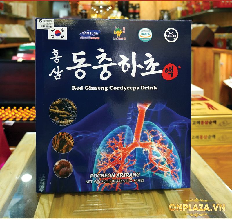 Nước đông trùng bổ phổi cao cấp Hàn Quốc Pocheon 70ml x 30 gói (hộp) NS872 7