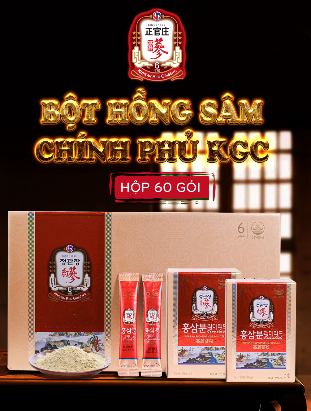 bột hồng sâm chính phủ