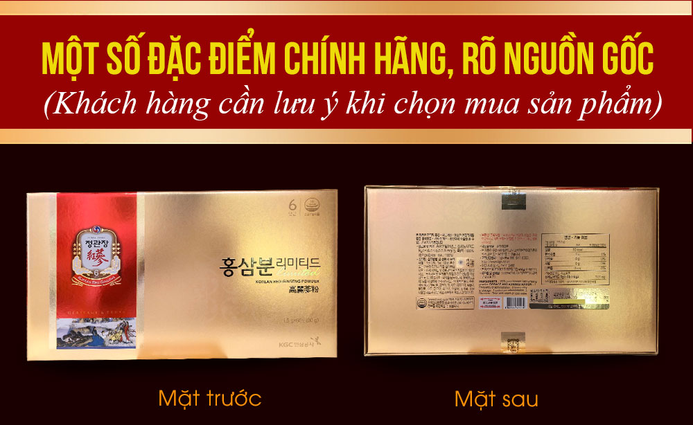 bột hồng sâm chính phủ