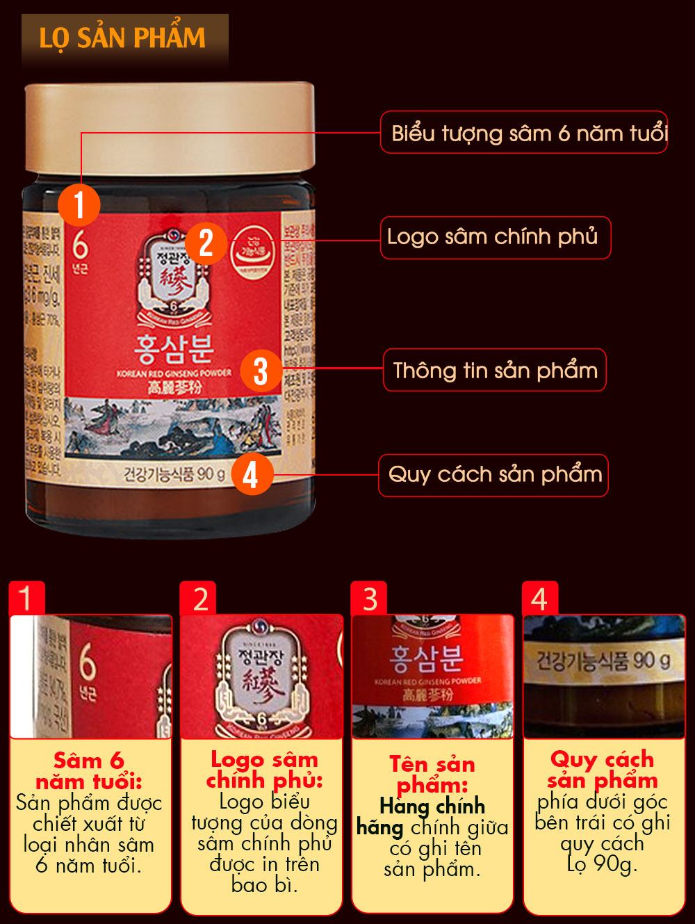 bột hồng sâm chính phủ