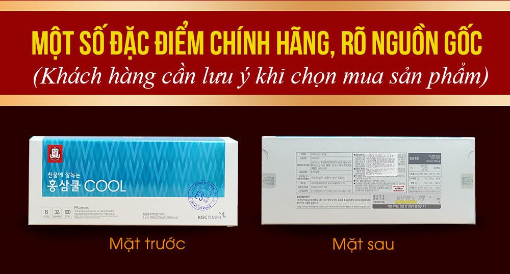 Trà hồng sâm cao cấp Chính Phủ KGC Tea Cool(Cheong Kwan Jang ) hộp 100 gói