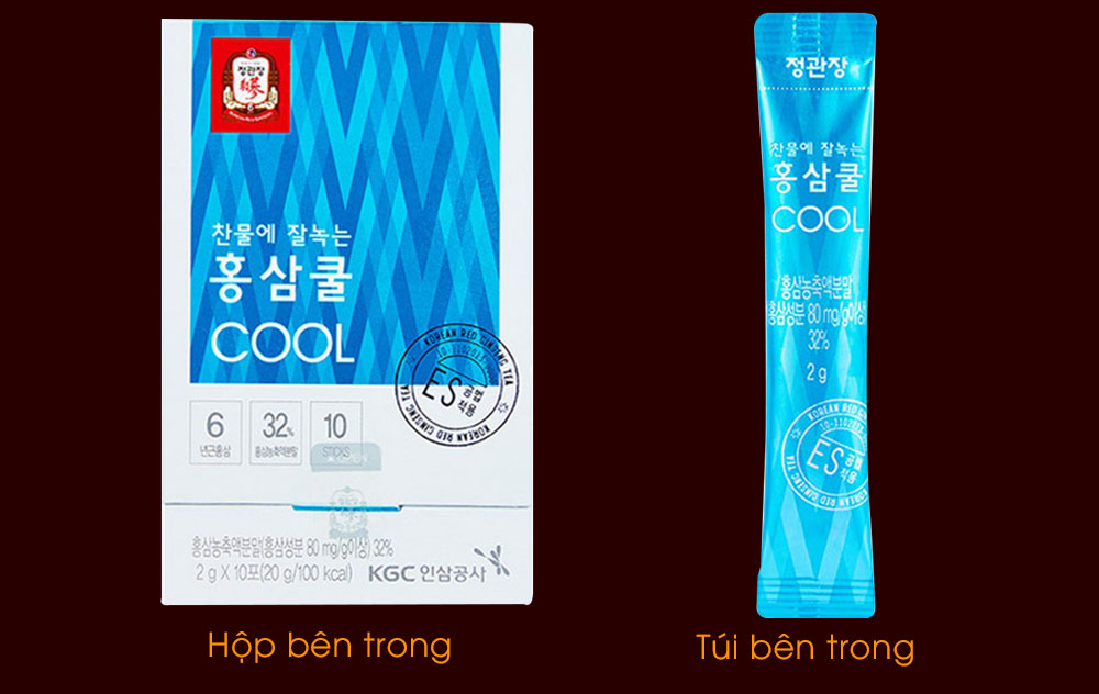 Trà hồng sâm cao cấp Chính Phủ KGC Tea Cool(Cheong Kwan Jang ) hộp 100 gói