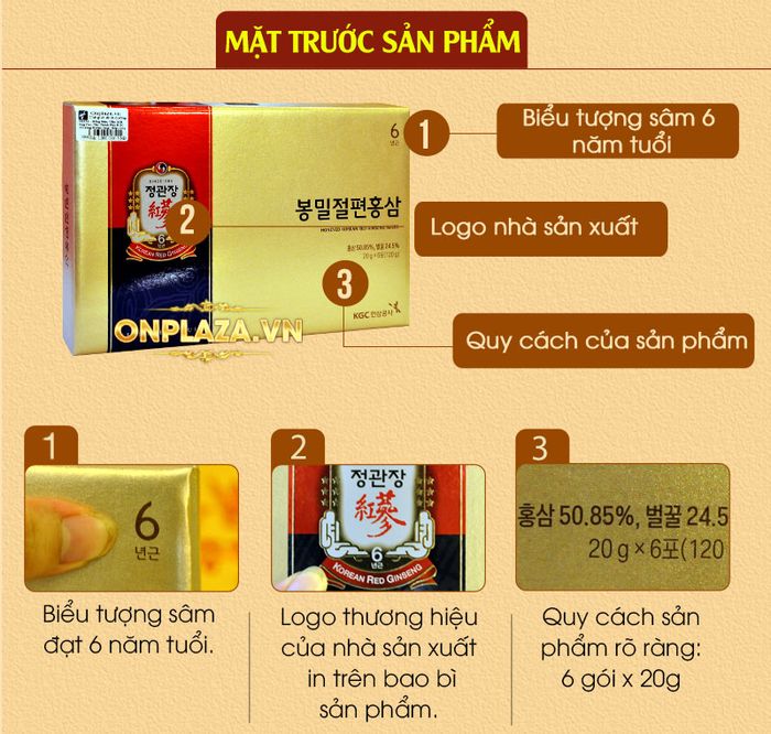 Hồng sâm Chính phủ cao cấp tẩm mật ong (Cheong Kwan Jang) hộp 120g NS659 3