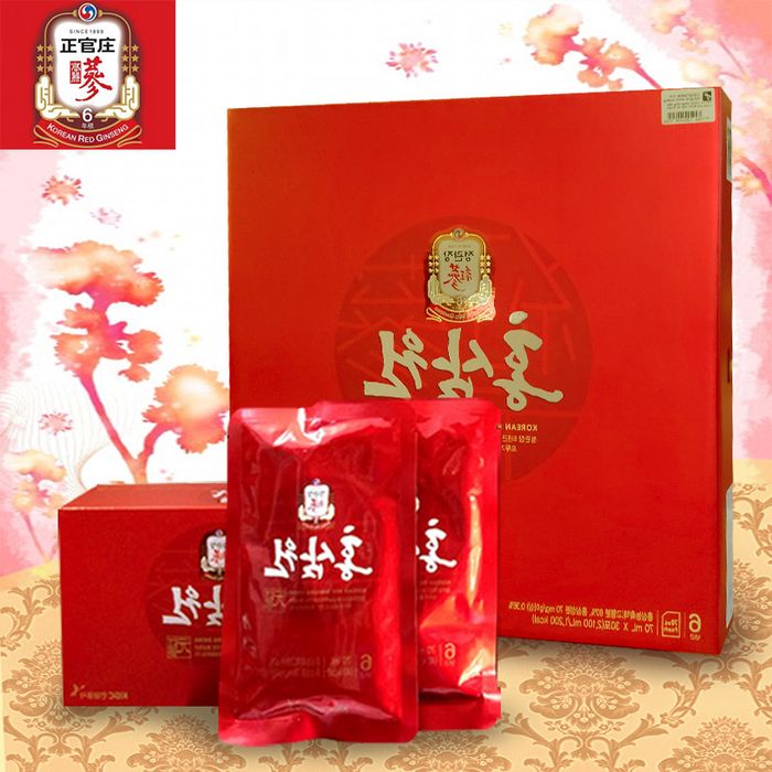 Nước uống hồng sâm độc quyền Chính phủ KGC Cheong Kwan Jang hộp đỏ 30 gói NS712 1
