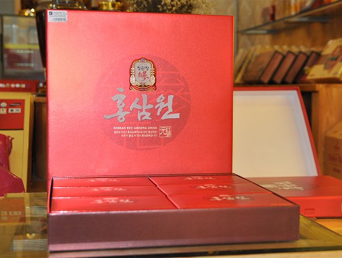 Nước uống hồng sâm độc quyền Chính phủ KGC Cheong Kwan Jang hộp đỏ 30 gói NS712 8