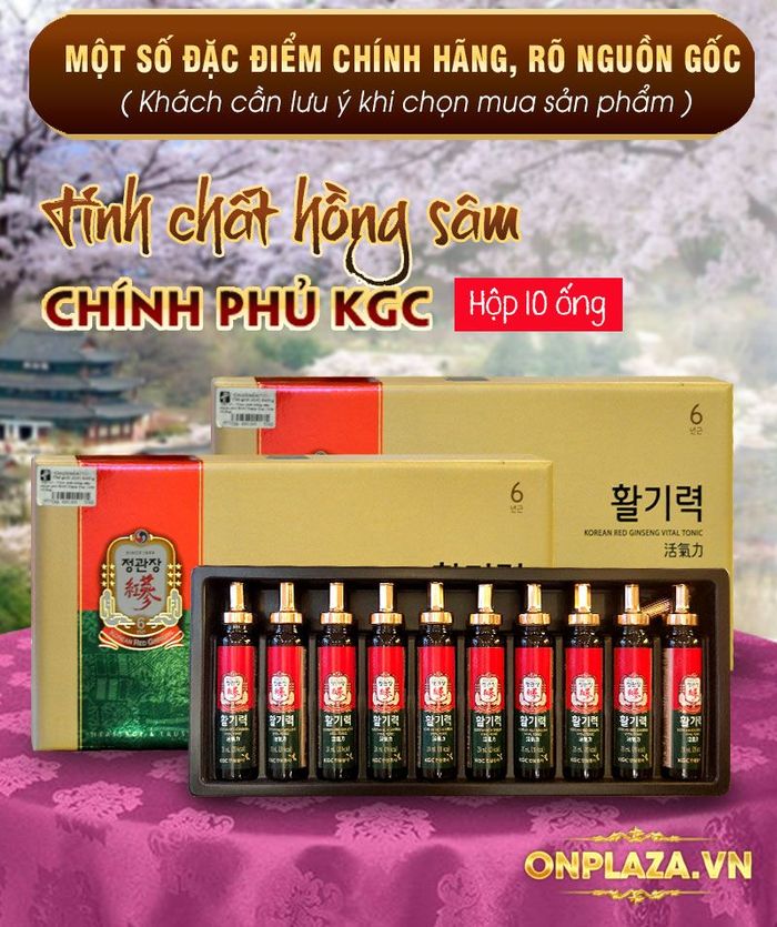 Tinh chất hồng sâm Chính phủ Cheong Kwan Jang KGC-hộp 10 ống NS710 2