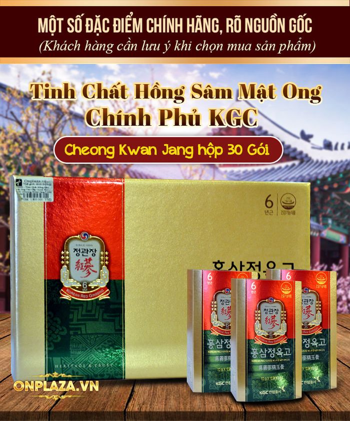 Tinh Chất Hồng Sâm Mật Ong Cao Cấp Chính Phủ KGC (Cheong Kwan Jang ) hộp 30 gói NS660 1