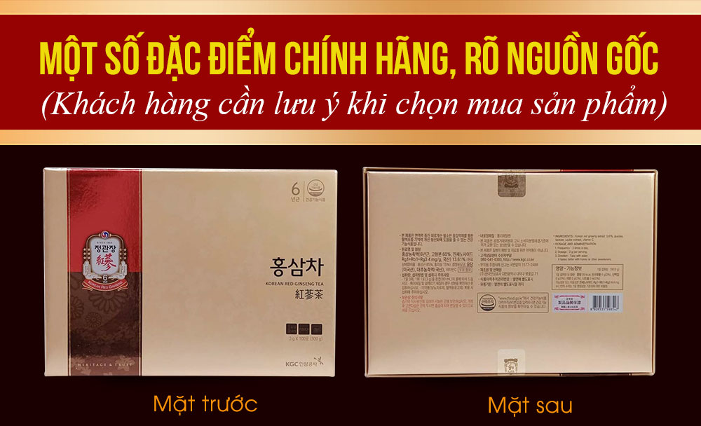 Trà sâm Chính phủ KGC Cheong Kwan Jang 100 gói NS743 3