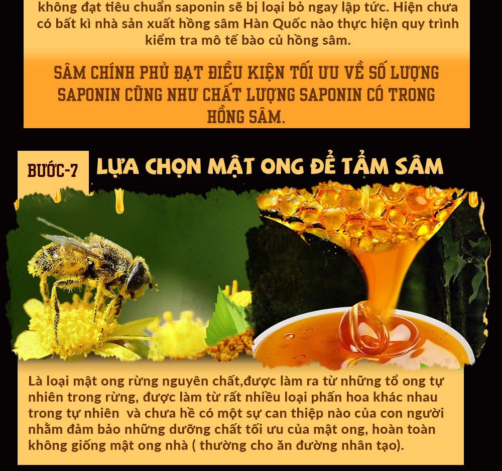 hồng sâm chính phủ tẩm mật ong