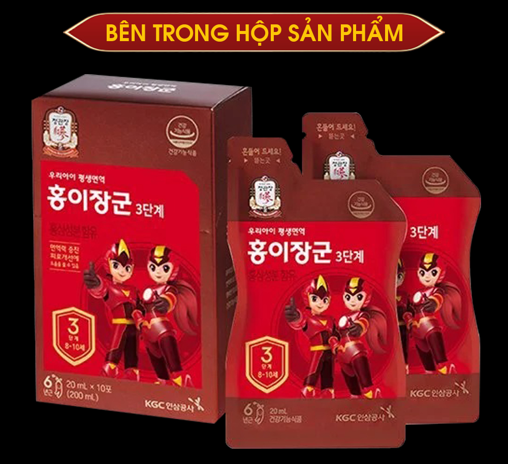 Nước Hồng Sâm Trẻ Em Chính Phủ KGC