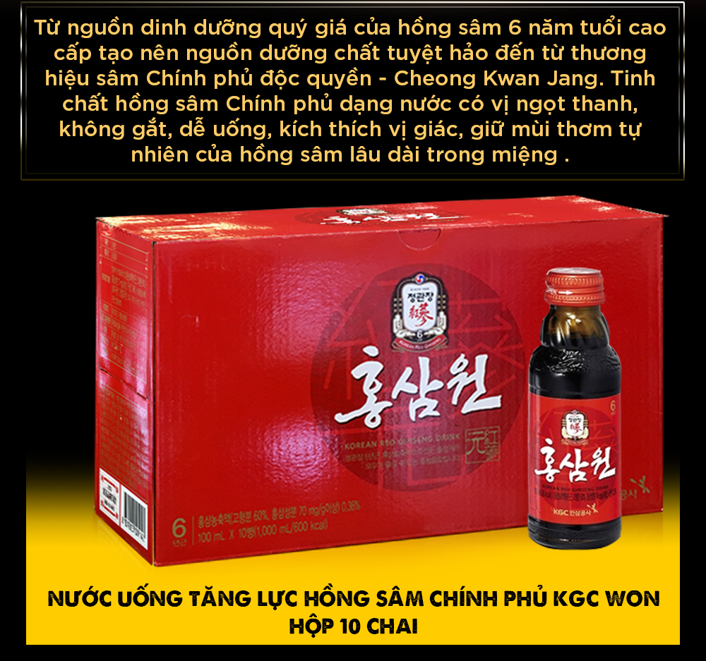 tinh chất hồng sâm chính phủ