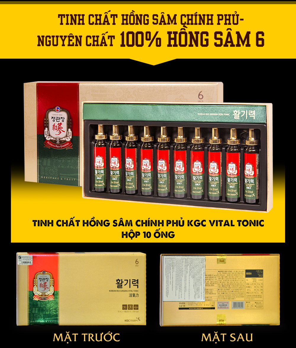 tinh chất hồng sâm chính phủ