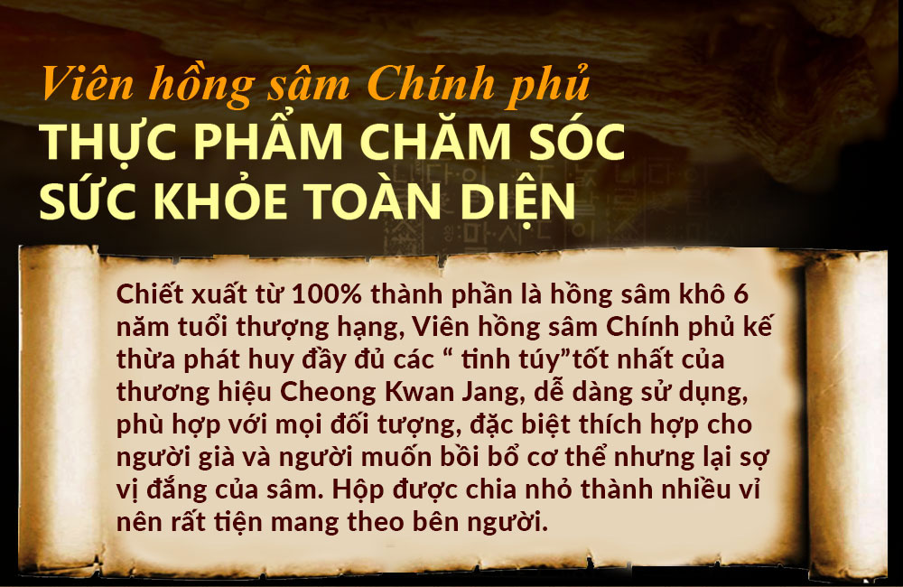 viên hông sâm chính phủ