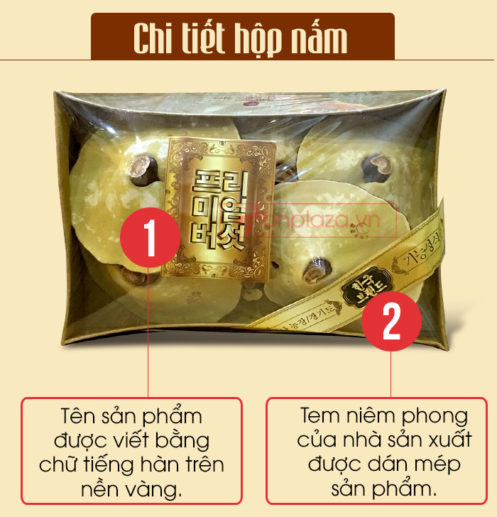 Nấm linh chi vàng thượng hạng Hộp quà biếu (1kg/ hộp)