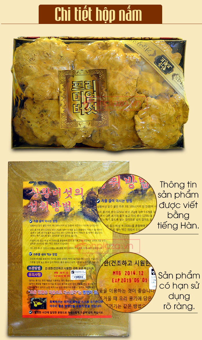 Nấm Linh Chi Thượng Hoàng loại thượng hạng hộp quà biếu (1kg/ hộp) L039