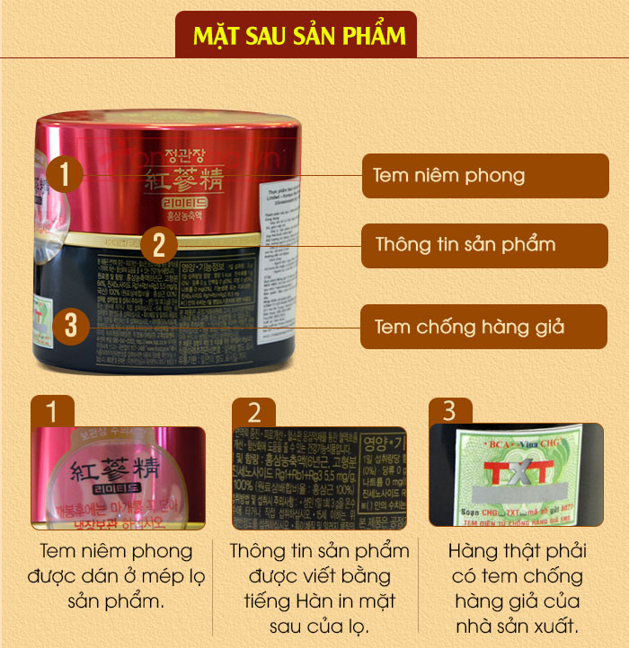 Cao hồng sâm cao cấp chính phủ KGC (Cheong Kwan Jang) lọ 100g NS449