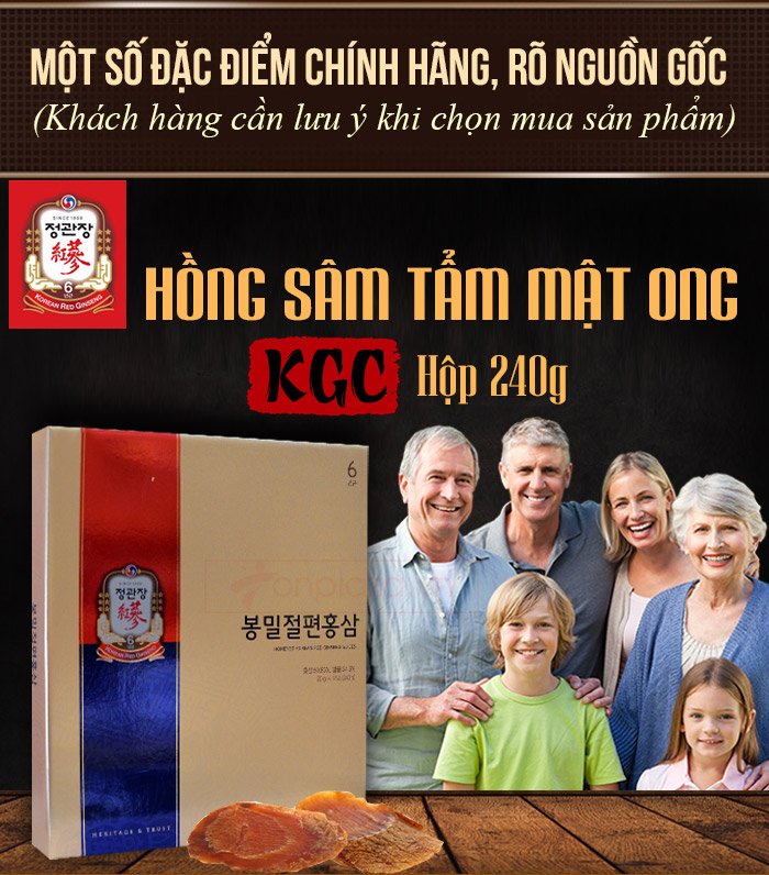 Hồng sâm tẩm mật ong cao cấp chính phủ KGC (Cheong Kwan Jang) hộp 240g NS453