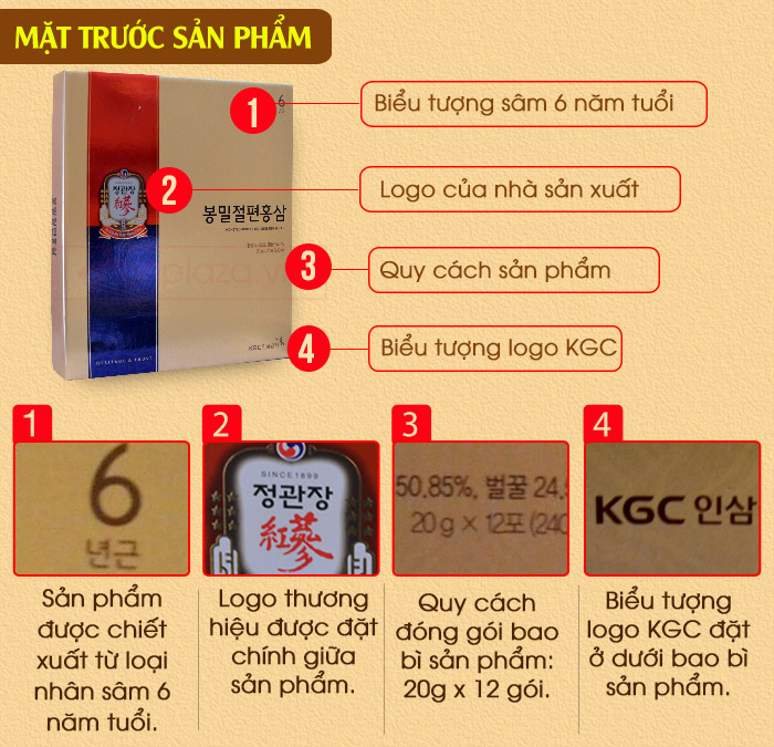 Hồng sâm tẩm mật ong cao cấp chính phủ KGC (Cheong Kwan Jang) hộp 240g NS453