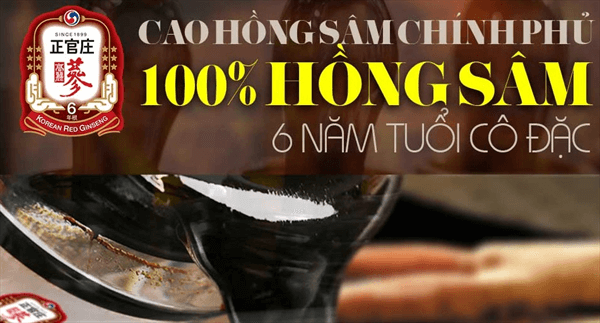 Cao hồng sâm Chính Phủ và Địa chỉ mua cao hồng sâm Chính Phủ chính hãng